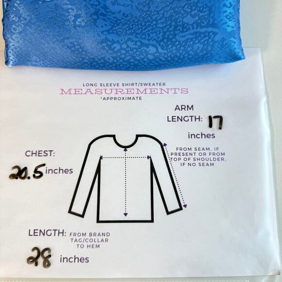 Natori Womens Pajama Sleep Top Size M Satin Relaxed Flowy Lounge Blue - Picture 8 of 8